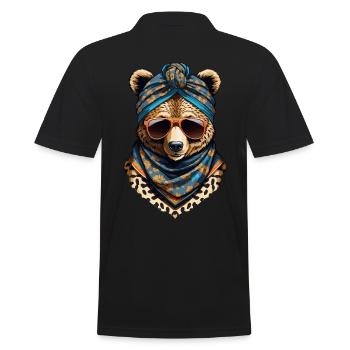 Drôle Maman Ours Mère Ours Ours Amoureux de l’Ours - Polo Homme - noir - Dos - Kai (181cm)