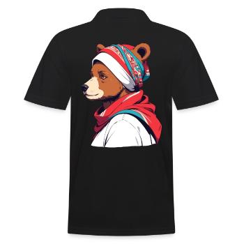 Drôle Maman Ours Mère Ours Ours Amoureux de l’Ours - Polo Homme - noir - Dos - Kai (181cm)