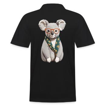 Drôle Koala Maman Mignon Maman Koala Ours - Polo Homme - noir - Dos - Kai (181cm)