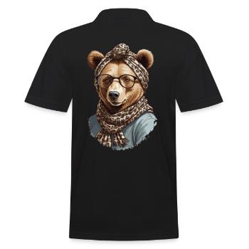Drôle Maman Ours Mère Ours Ours Amoureux de l’Ours - Polo Homme - noir - Dos - Kai (181cm)