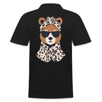 Drôle Maman Ours Mère Ours Ours Amoureux de l’Ours - Polo Homme - noir - Dos - Kai (181cm)