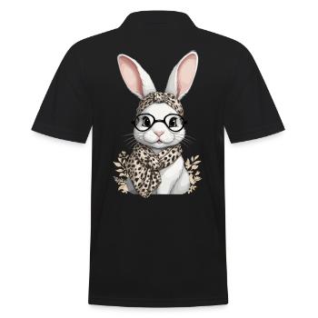 Maman Lapin Mignon Lapin Maman Mignon Lapin de Pâques - Polo Homme - noir - Dos - Kai (181cm)