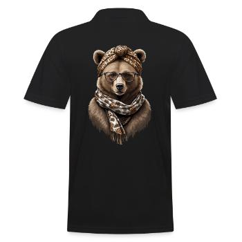 Drôle Maman Ours Mère Ours Ours Amoureux de l’Ours - Polo Homme - noir - Dos - Kai (181cm)