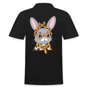 Maman Lapin Mignon Lapin Mère Mignon Lapin de Pâques - Polo Homme - noir - Dos - Kai (181cm)