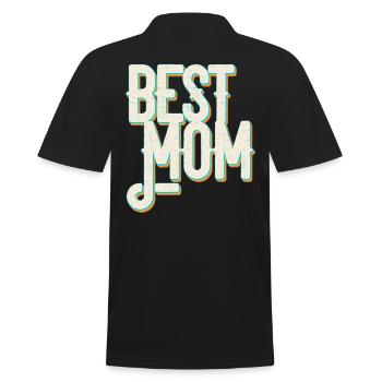 Meilleure maman fière maman drôle maman design - Polo Homme - noir - Dos - Kai (181cm)