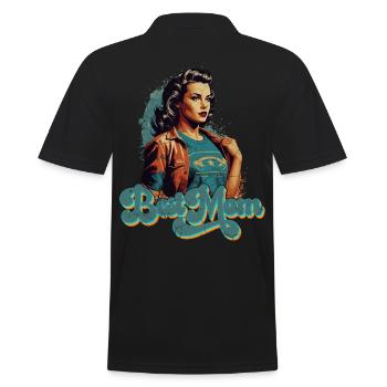 Meilleur design de maman fière mère pour la fête des mères - Polo Homme - noir - Dos - Kai (181cm)