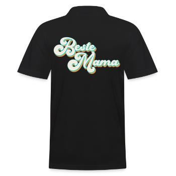 Meilleure maman fière maman drôle maman design - Polo Homme - noir - Dos - Kai (181cm)