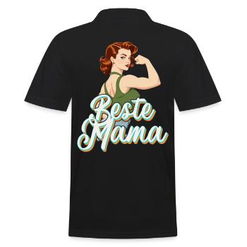 Meilleur design de maman fière mère pour la fête des mères - Polo Homme - noir - Dos - Kai (181cm)
