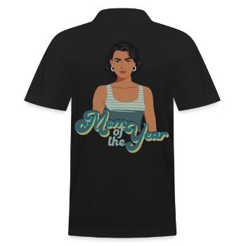 Mère de l’année Maman drôle Maman fière - Polo Homme - noir - Dos - Kai (181cm)