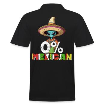 Alien No Mexican Drôle Fiesta Dicton - Polo Homme - noir - Dos - Kai (181cm)