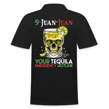 Lustiger Tequila Spruch Cinco De Mayo Design - Männer Poloshirt - Schwarz - Hinten - Kai (181cm)