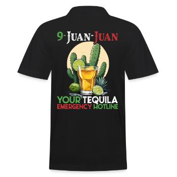 Funny Tequila Saying Cinco De Mayo Design - Men's Polo Shirt - black - Back - Kai (181cm)