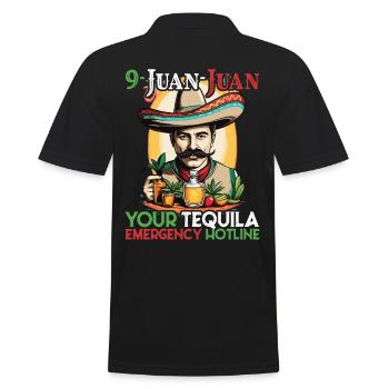 Lustiger Tequila Spruch Cinco De Mayo Design - Männer Poloshirt - Schwarz - Hinten - Kai (181cm)
