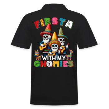 Lustige Gnomen Fiesta Mexikanischer Feiertag - Männer Poloshirt - Schwarz - Hinten - Kai (181cm)