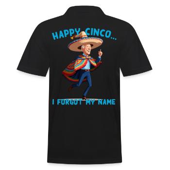 Drôle de président confus Fête mexicaine - Polo Homme - noir - Dos - Kai (181cm)