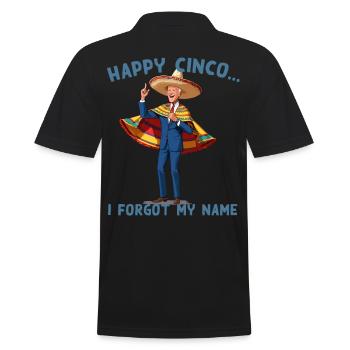 Drôle de président confus Fête mexicaine - Polo Homme - noir - Dos - Kai (181cm)