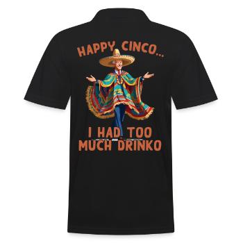 Drôle de président confus Fête mexicaine - Polo Homme - noir - Dos - Kai (181cm)