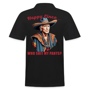 Drôle de président confus Fête mexicaine - Polo Homme - noir - Dos - Kai (181cm)