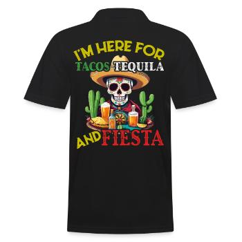 Lustiger Fiesta Spruch Cinco De Mayo Taco Design - Männer Poloshirt - Schwarz - Hinten - Kai (181cm)