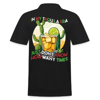Funny Tequila Era Cinco De Mayo Iconic - Men's Polo Shirt - black - Back - Kai (181cm)