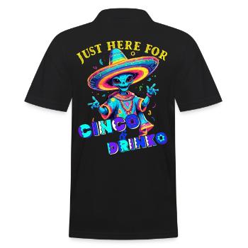 Drôle de fête Fiesta Alien Vacances mexicaines - Polo Homme - noir - Dos - Kai (181cm)
