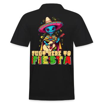 Drôle de fête Fiesta Alien Vacances mexicaines - Polo Homme - noir - Dos - Kai (181cm)