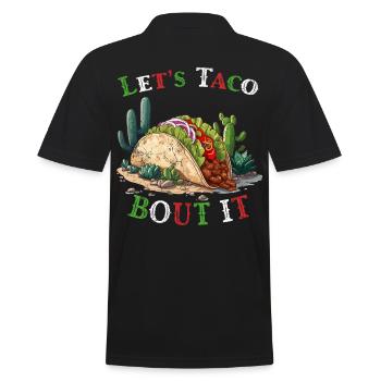Drôle de tacos disant nourriture mexicaine Cinco de - Polo Homme - noir - Dos - Kai (181cm)