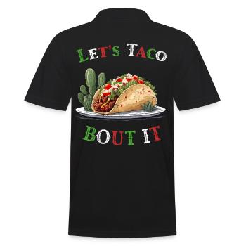 Funny Taco Saying Cinco De Mayo Style - Men's Polo Shirt - black - Back - Kai (181cm)