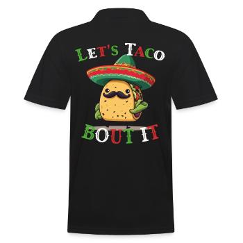 Drôle de tacos Dicton Cinco De Mayo Mexicain - Polo Homme - noir - Dos - Kai (181cm)