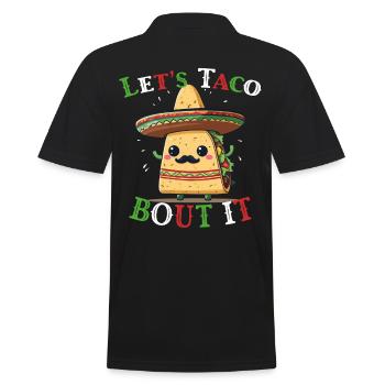 Funny Taco Saying Cinco De Mayo Lover - Men's Polo Shirt - black - Back - Kai (181cm)