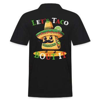 Funny Taco Saying Cinco De Mayo Lover Food - Men's Polo Shirt - black - Back - Kai (181cm)