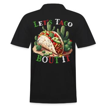 Drôle de tacos Dicton Cinco De Mayo Mexicain - Polo Homme - noir - Dos - Kai (181cm)