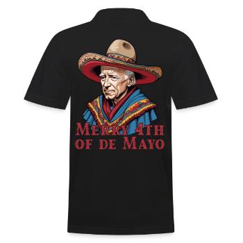 Drôle de président confus Fête mexicaine - Polo Homme - noir - Dos - Kai (181cm)