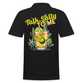 Lustiger Tequila Spruch Cinco De Mayo Design - Männer Poloshirt - Schwarz - Hinten - Kai (181cm)