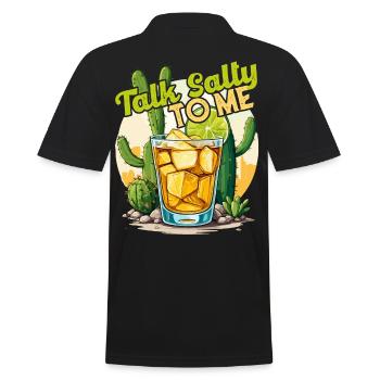 Funny Tequila Saying Cinco De Mayo Mexico - Men's Polo Shirt - black - Back - Kai (181cm)