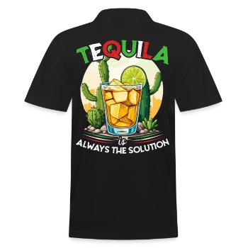 Drôle de tequila Design Cinco De Mayo Iconique - Polo Homme - noir - Dos - Kai (181cm)