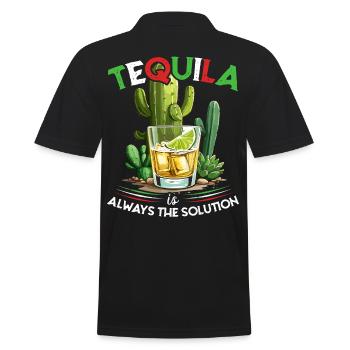 Drôle de dicton de tequila Cinco De Mayo Design - Polo Homme - noir - Dos - Kai (181cm)