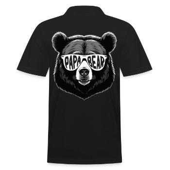 Ours Père Drôle Père Style Parfait - Polo Homme - noir - Dos - Kai (181cm)