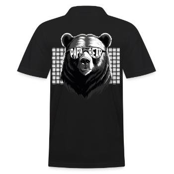 Ours Père Drôle Père Style Parfait - Polo Homme - noir - Dos - Kai (181cm)