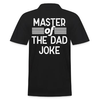 Funny Father Perfect Father's Day Design Style - Men's Polo Shirt - black - Back - Kai (181cm)