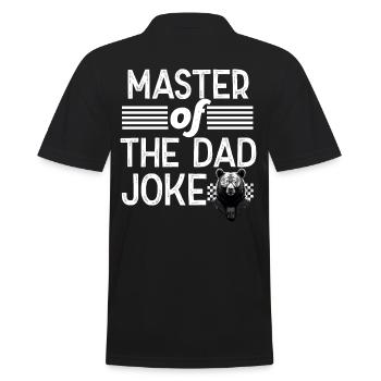 Papa Joke Master Drôle Papa Design Parfait - Polo Homme - noir - Dos - Kai (181cm)