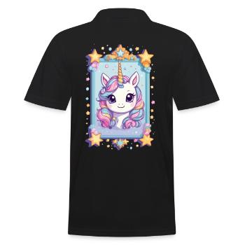 Licornes drôles couleurs pastel amant de licorne - Polo Homme - noir - Dos - Kai (181cm)