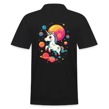 Licornes drôles mignonnes uniques - Polo Homme - noir - Dos - Kai (181cm)