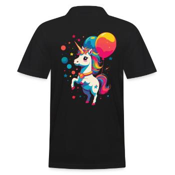 Conception de couleurs vives d’amant de licorne - Polo Homme - noir - Dos - Kai (181cm)