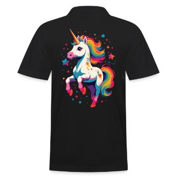 Amoureux de la licorne Design Licornes drôles - Polo Homme - noir - Dos - Kai (181cm)