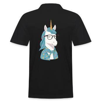 Maman Licorne Drôle Licornes Maman aimante - Polo Homme - noir - Dos - Kai (181cm)