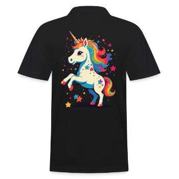 Licornes drôles Licorne mignonne Licorne Fille - Polo Homme - noir - Dos - Kai (181cm)