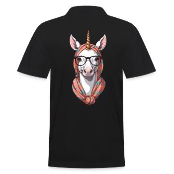 Une maman licorne licornes mère aimante - Polo Homme - noir - Dos - Kai (181cm)