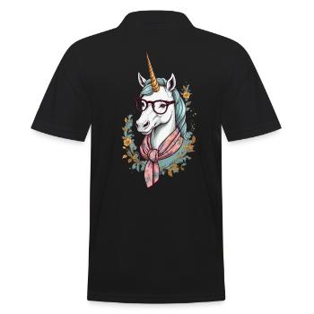 Maman Licorne Drôle Fête des Mères - Polo Homme - noir - Dos - Kai (181cm)