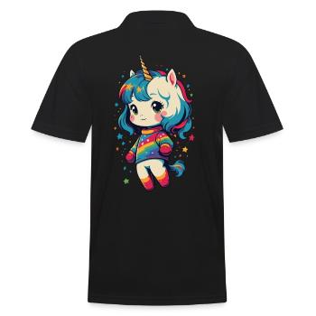 Grand amant de licorne Design Licornes drôles - Polo Homme - noir - Dos - Kai (181cm)